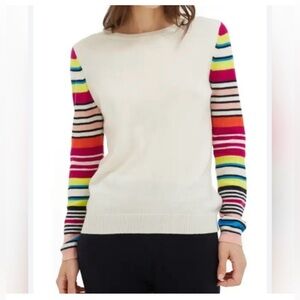 Chinti and Parker Wool Cashmere Blend Striped Sweater Size Large